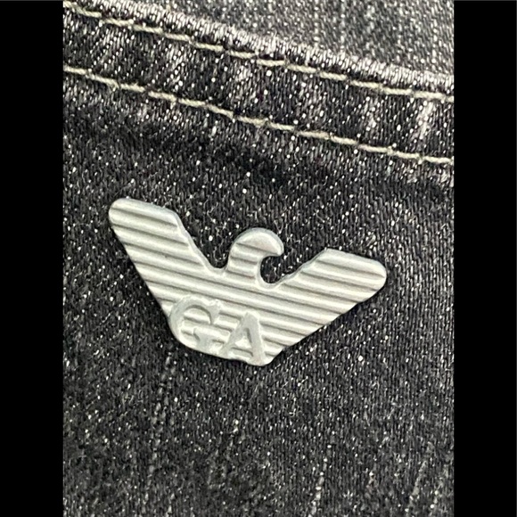 Armani  Jeans Comfort Fit Black Jeans 28 - Picture 3 of 7